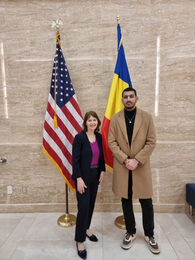 Alexandru Stan with H.E Kathleen Kavalec,

U.S. Ambassador to Romania 